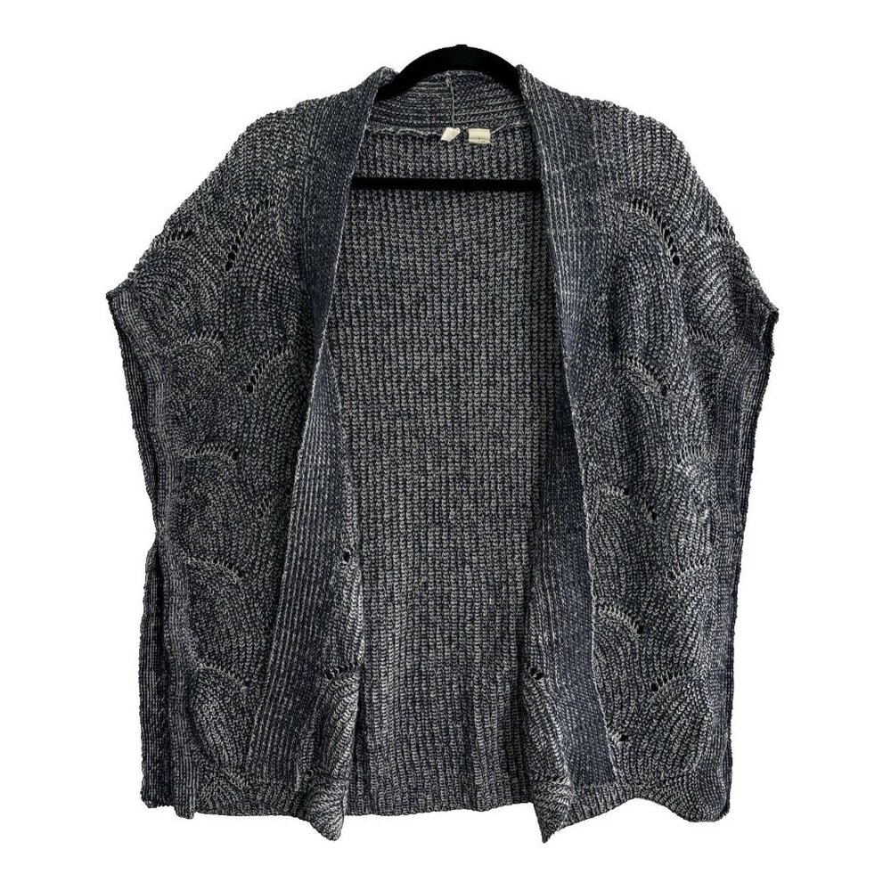 Anthropologie MOTH Women Open Front Shrug‎ Kimono Sleeve Sweater Sz S Blue 6a-4
